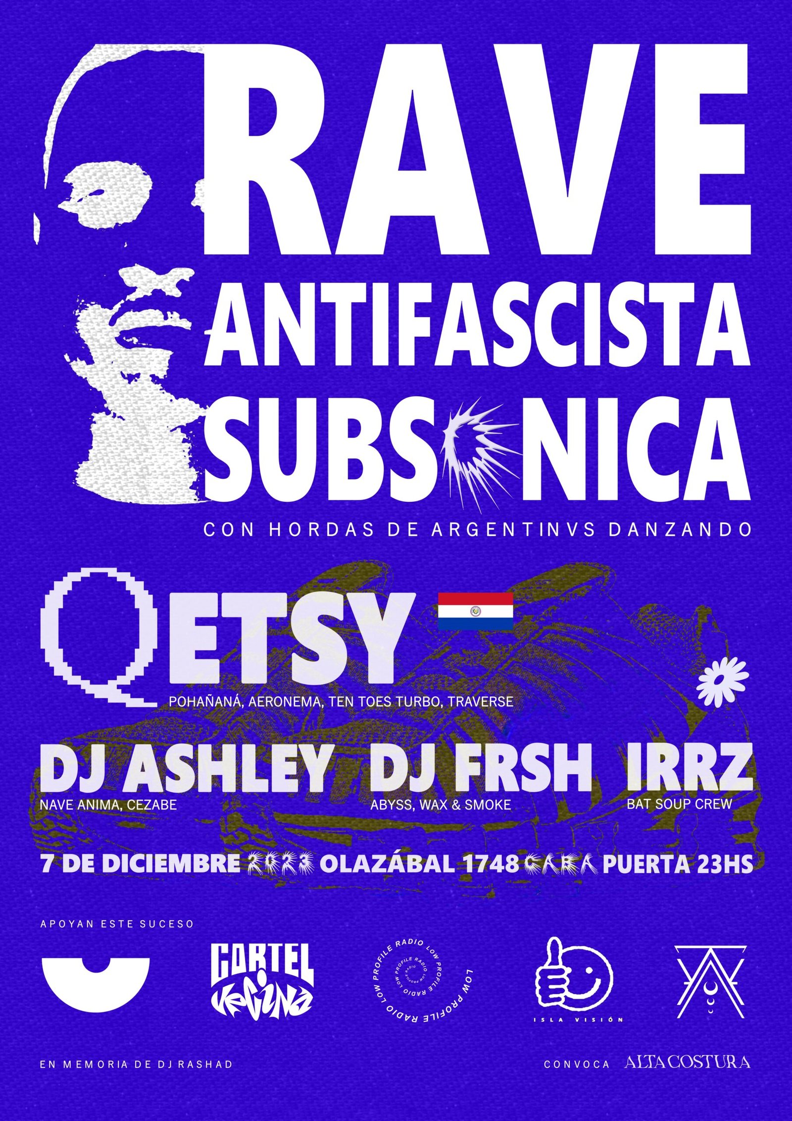 RAVE ANTIFASCISTA SUBSÓNICA (R.A.S.H.A.D.), Buenos Aires